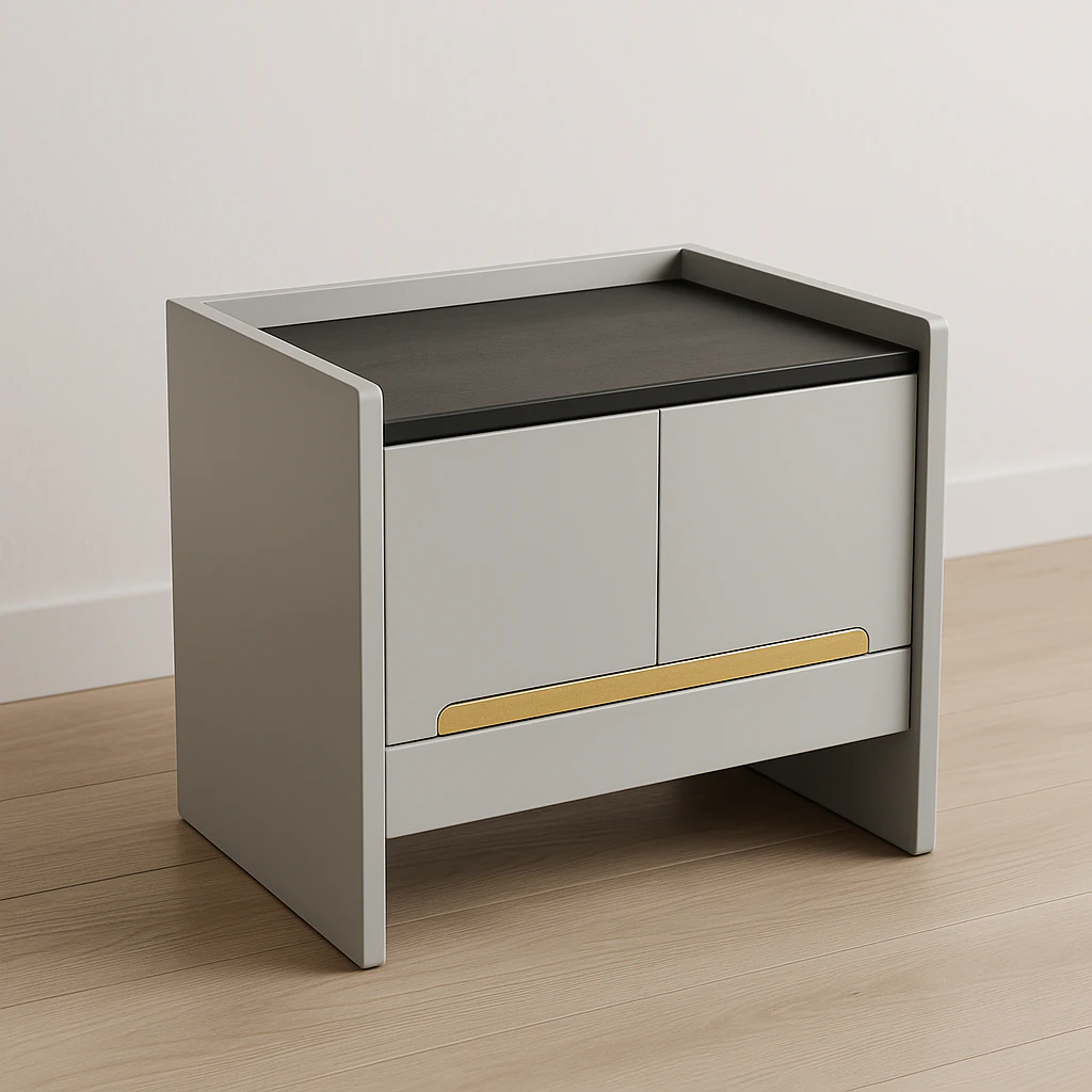 Modern Side Table with Storage 3D Model .c4d .max .obj .3ds .fbx .stl .blend 