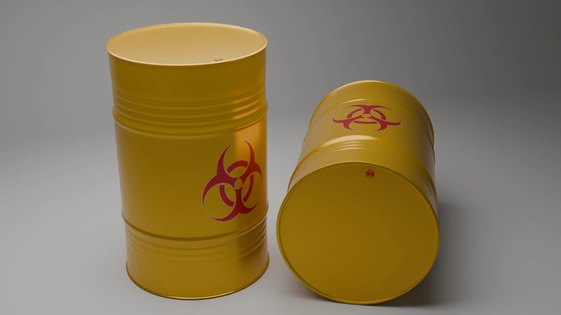 3d metal barrels 3D Model .c4d .max .obj .3ds .fbx .stl .blend