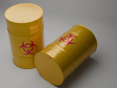 3d metal barrels 3D Model