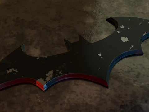 3D-Batman-Logo 3D Modell