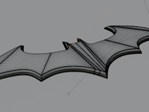 3D-Batman-Logo 3D Modell