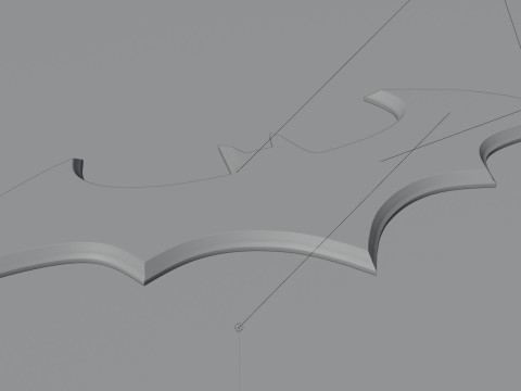3D Batman Logo 3Dモデル