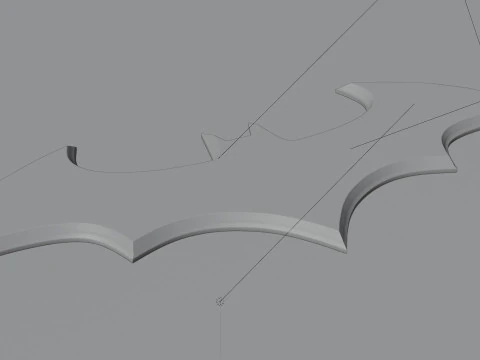 3D-Batman-Logo 3D Modell
