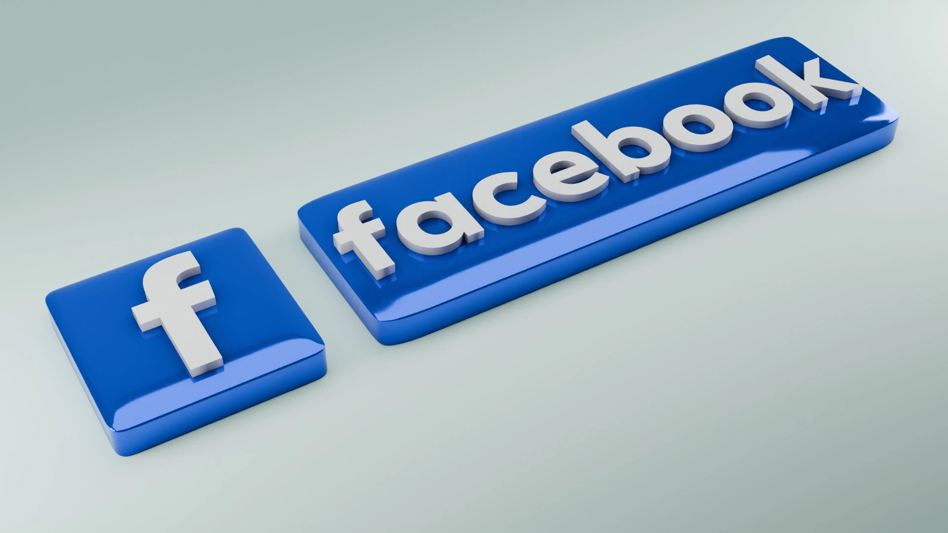 Logotipo de Facebook en 3D Modelo 3D .c4d .max .obj .3ds .fbx .stl .blend 