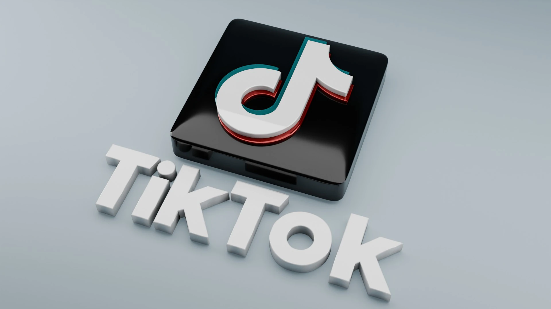 TikTok 3D logo 3D Model .c4d .max .obj .3ds .fbx .stl .blend