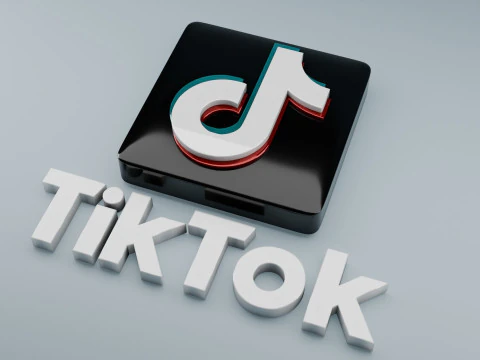 3D логотип TikTok 3D Модель