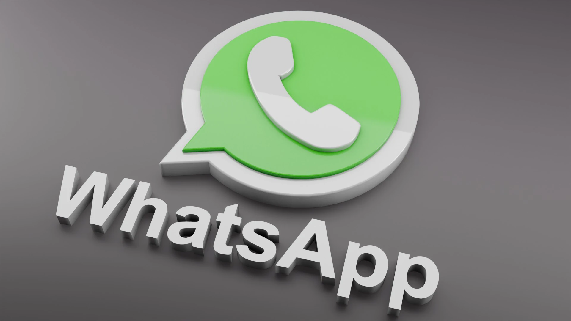 WhatsApp 3D logo 3D Model .c4d .max .obj .3ds .fbx .stl .blend 