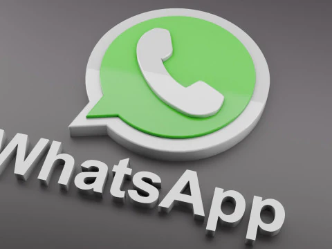 WhatsApp 3D logo 3D Model