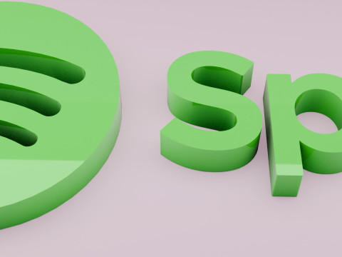 Spotify 3D logo 3D 模型