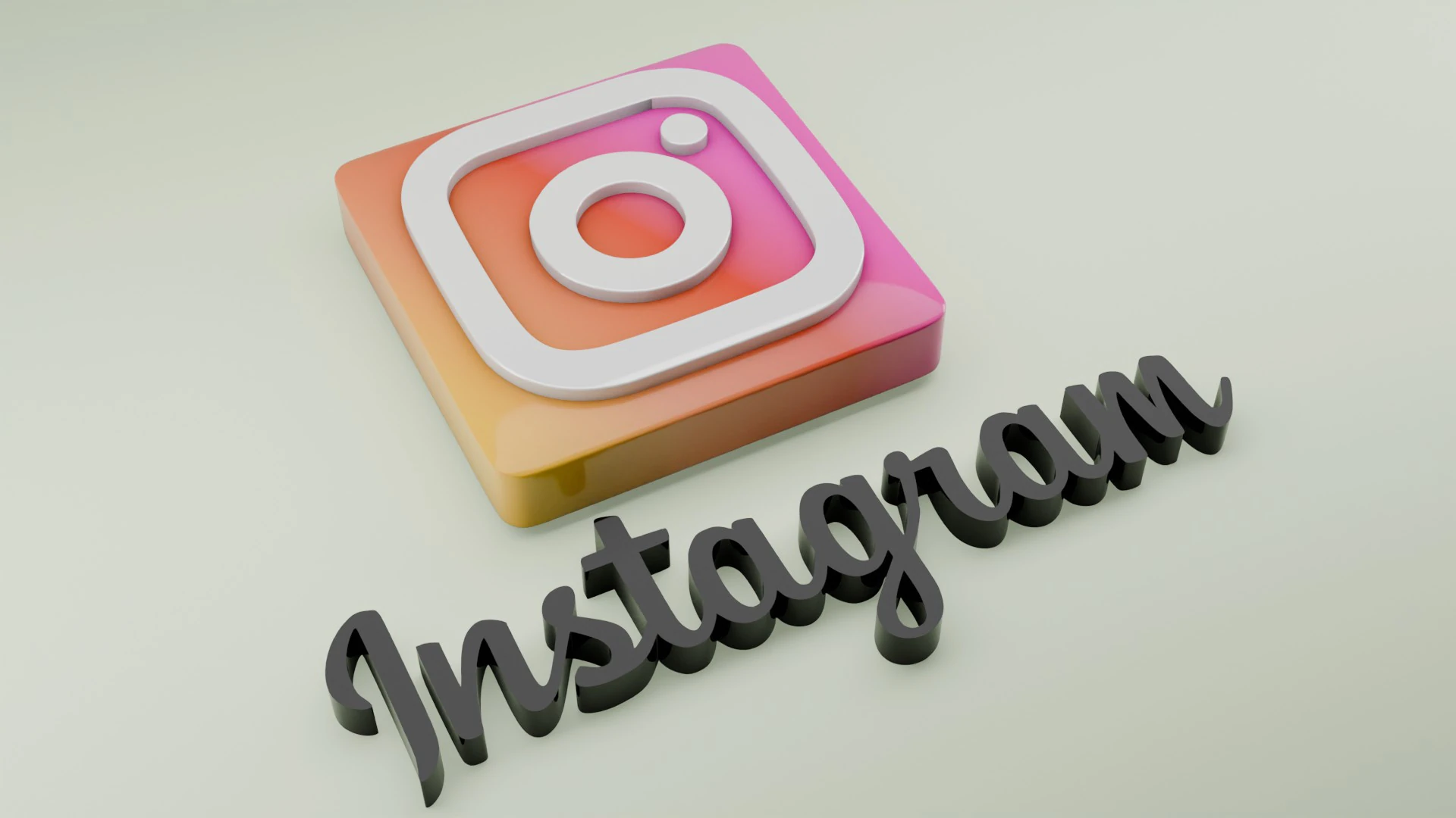 3D Instagram logo 3D Model .c4d .max .obj .3ds .fbx .stl .blend 