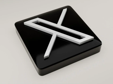 Logo 3D X Model 3D
