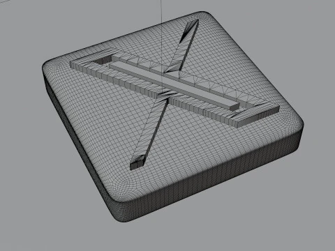 X 3D logo 3D Model