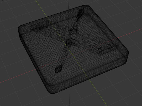 X 3D logo Modello 3D