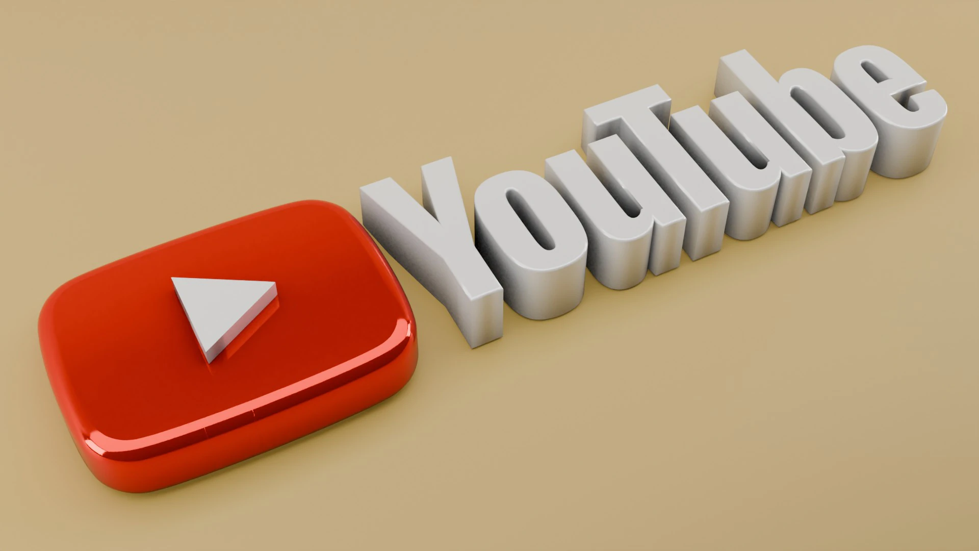 3D YouTube logo 3D Model .c4d .max .obj .3ds .fbx .stl .blend 