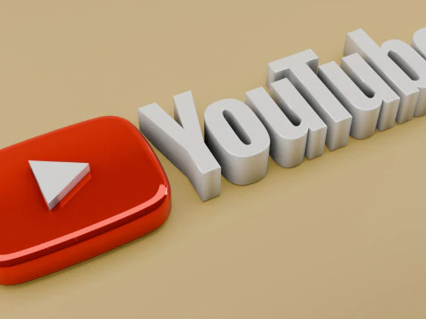 Logo YouTube 3D Model 3D