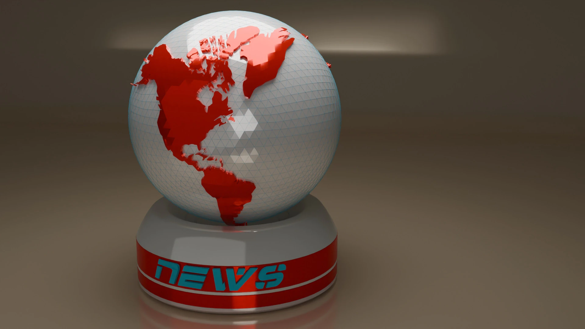 World for news in 3D 3D Model .c4d .max .obj .3ds .fbx .stl .blend
