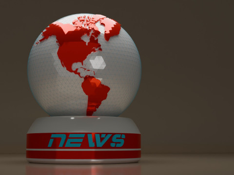World for news in 3D 3D 模型