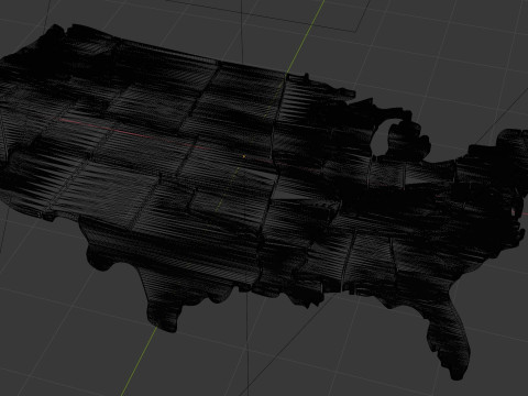 United states map 3D 3D मॉडल