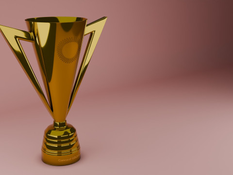 Gold Cup in 3D Modèle 3D