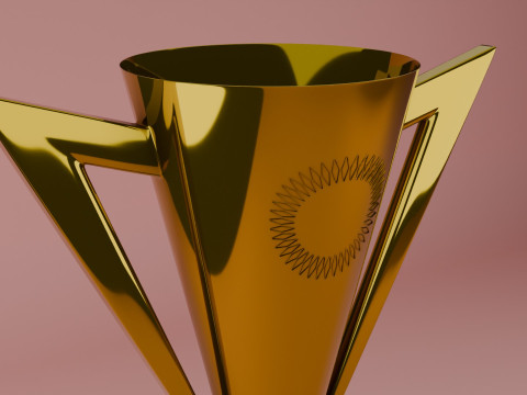 Gold Cup in 3D Modèle 3D