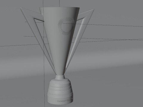 Gold Cup in 3D Modèle 3D