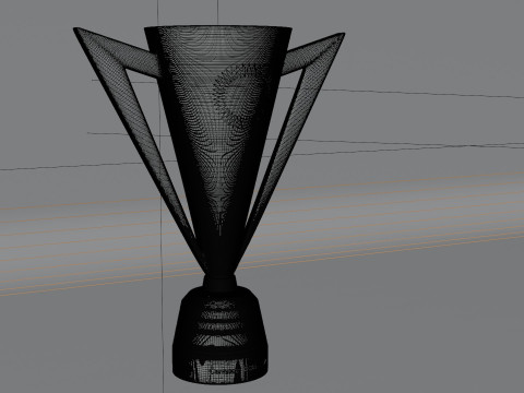 Gold Cup in 3D Modèle 3D