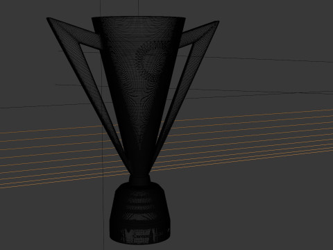 Gold Cup in 3D Modèle 3D