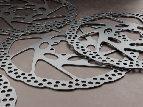 This 3D bicycle brake disc 3D Model
