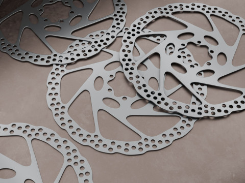 This 3D bicycle brake disc Modelo 3D