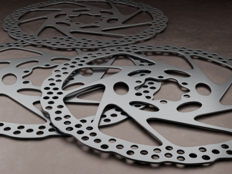 This 3D bicycle brake disc Modelo 3D