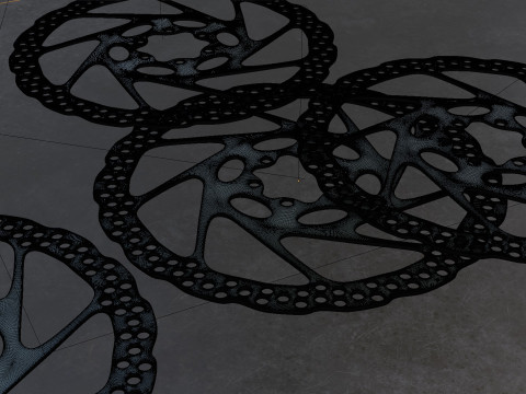 This 3D bicycle brake disc Modelo 3D