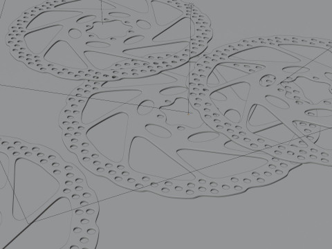 This 3D bicycle brake disc Modelo 3D