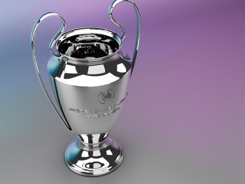 3D UEFA Champions League Cup 3D Model