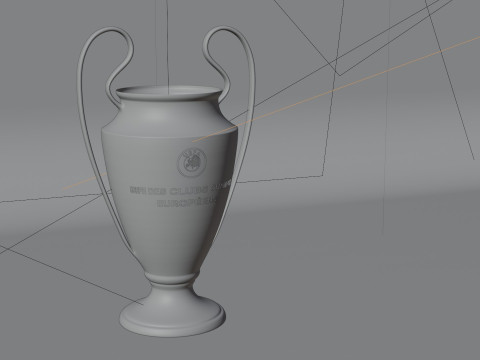3D UEFA Champions League Cup 3D Model