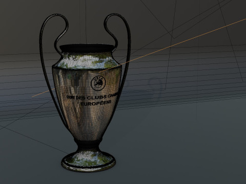 3D UEFA Champions League Cup 3D Model