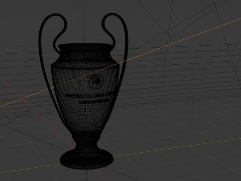 3D UEFA Champions League Cup 3D Model