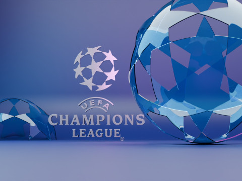 Balon de Cristal de la liga de campeones de la uefa en 3D 3D 模型