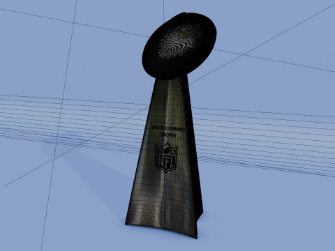 3D NFL Super Bowl Cup 3D मॉडल