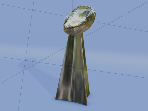3D NFL Super Bowl Cup 3D मॉडल