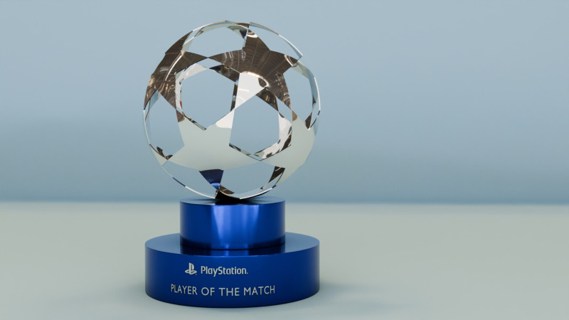 UEFA Champions League 3D MVP 3D Model .c4d .max .obj .3ds .fbx .stl .blend