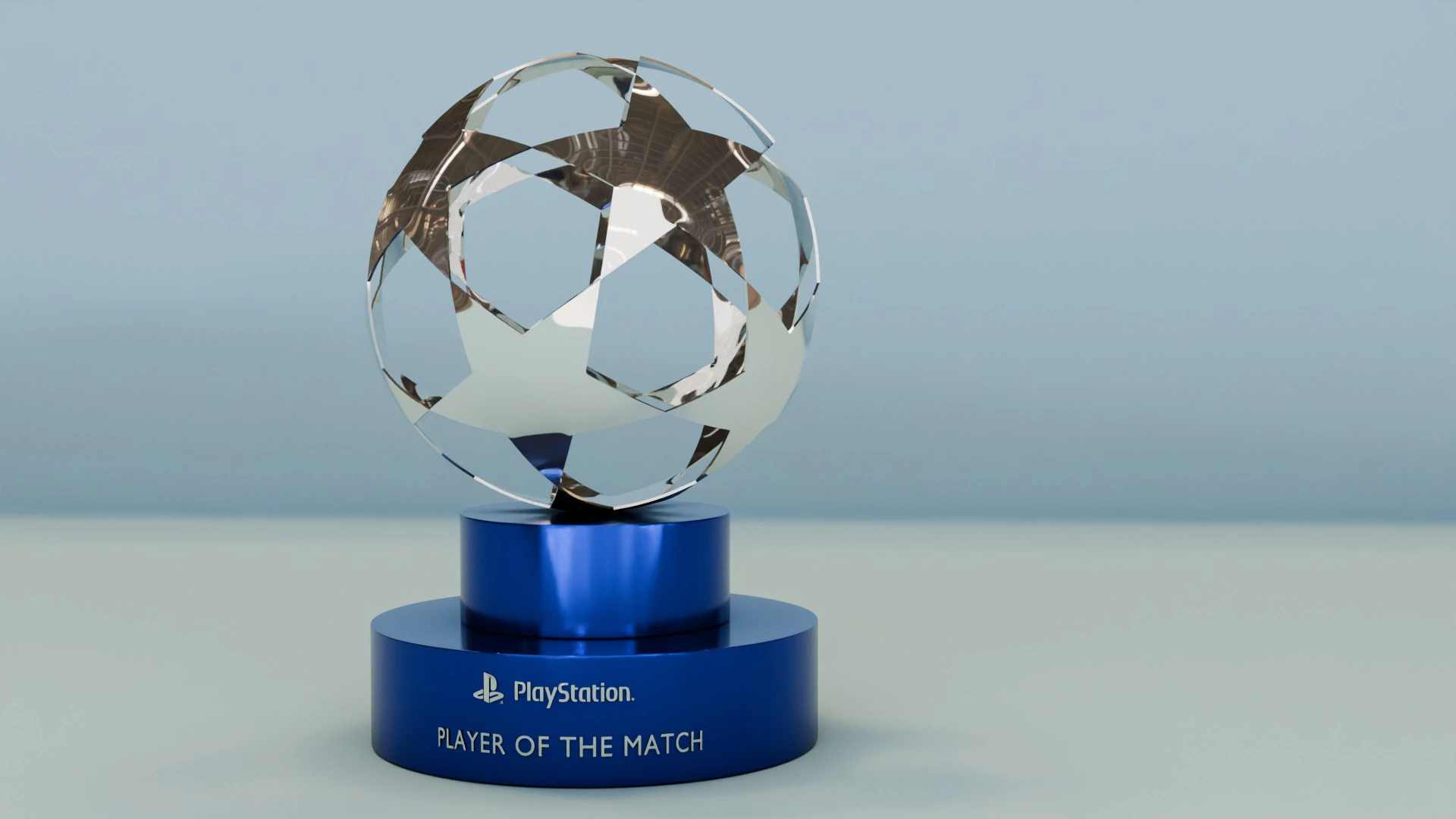 UEFA Champions League 3D MVP 3D Model .c4d .max .obj .3ds .fbx .stl .blend 