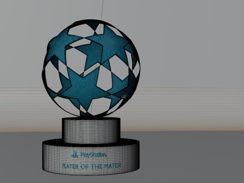 UEFA Champions League 3D MVP 3D Model