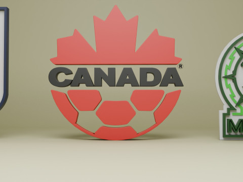 The 3D logo of the Northern Football Modelo 3D