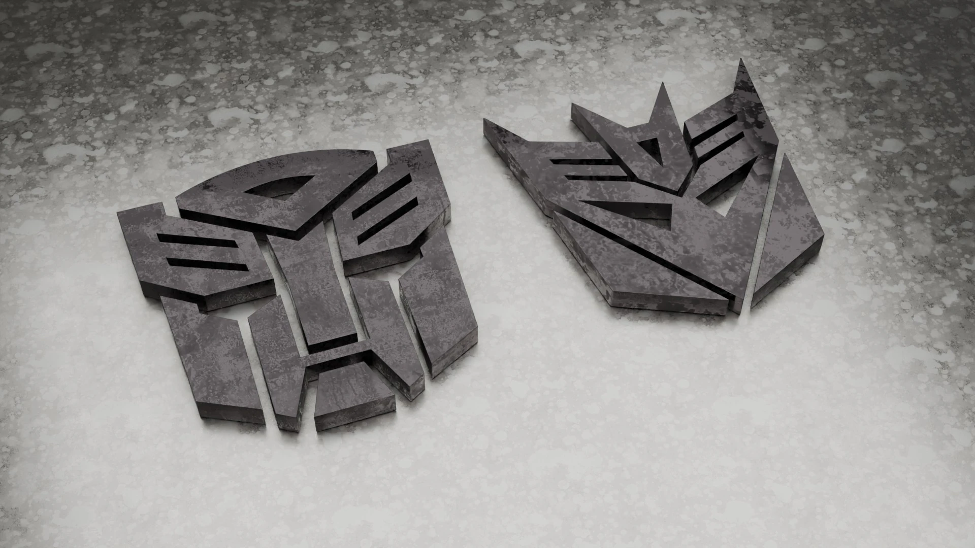 Transformers 3D Logo 3D Model .c4d .max .obj .3ds .fbx .stl .blend 