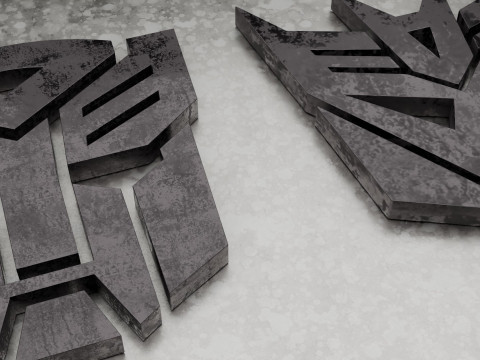 Transformers 3D Logo 3D Модель