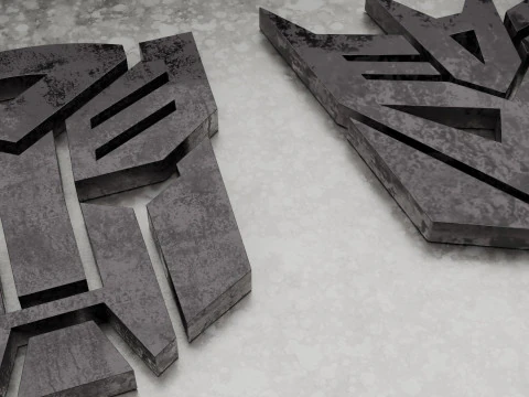 Transformers 3D Logo 3D Model