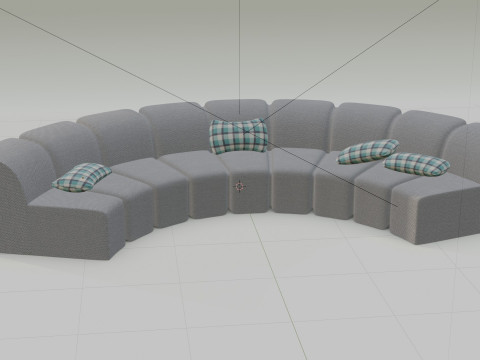 3D armchair and cushions Modelo 3D