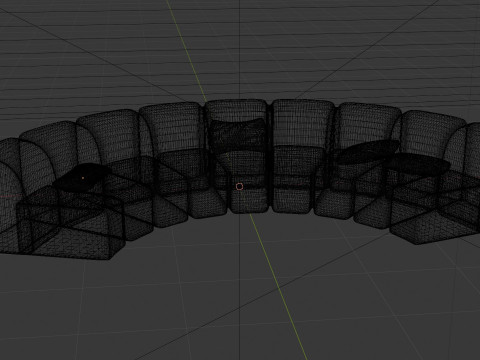 3D armchair and cushions Modelo 3D