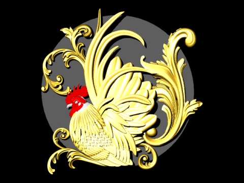 Ornamen Chicken 3D Model
