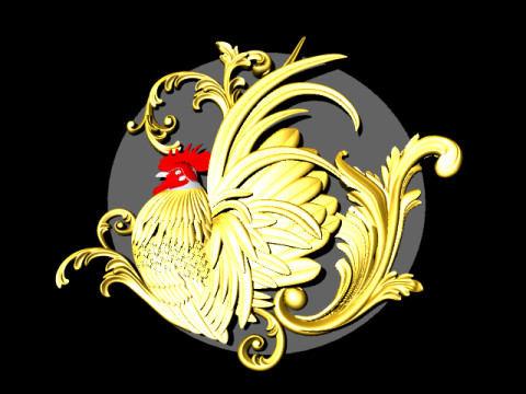 Ornamen Chicken 3D 모델